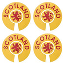 Acclaim Jumbo 6 cm 1 x Scotland Rampant Lion Yellow Red 1 x Scotland Thistle Blue Gold Lawn Bowls Identification Stickers Markers 2 Full Sets of 4 Self Adhesive