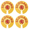 Acclaim Jumbo 6 cm 1 x Scotland Rampant Lion Yellow Red 1 x Scotland Thistle Blue Gold Lawn Bowls Identification Stickers Markers 2 Full Sets of 4 Self Adhesive