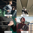 3 Pack Mens Mock Turtleneck Compression Shirts Long Sleeve Sun Protection Shirts Cooling Workout Gym Tops Undershirt, Blkgry+grey+white, Large