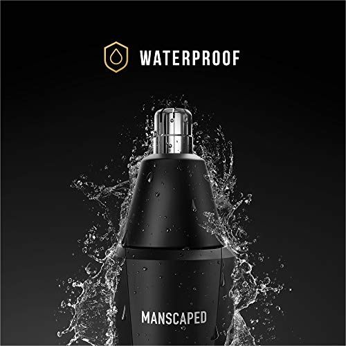 MANSCAPED™ The Weed Whacker™ Nose and Ear Hair Trimmer – 9,000 RPM Precision Tool with Rechargeable Battery, Wet/Dry, Easy to Clean, Hypoallergenic Stainless Steel Replacement blade