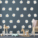 BBTO Daisy Wall Decal Flower Vinyl Wall Decals Daisy Decals Floral Decals Peel and Stick Daisy Stickers for Kids Nursery Wall Art Bedroom Living Room