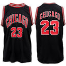 Zmart Australia New Men's Basketball Jersey Sports T Shirt Tee Vest Tops Gym Chicago Los Angeles, Black - Chicago 23, L