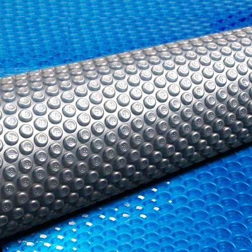 Aquabuddy Pool Cover Blue Silver 500 Micron 7X4M Swimming Pools Covers, Above Ground, Bubble Blanket Outdoor Rectangle Reels Blankets Heater Garden Summer