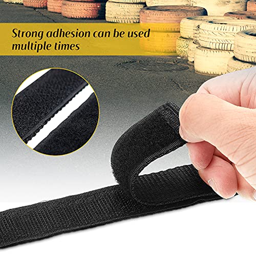 Adjustable Hoverboard Straps and Strap Protector Hook and Loop Fastening Cable Hoverboard Replacement Straps for Kart Accessories Self Balance Scooter (6 Pieces)