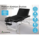 ALFORDSON Massage Table Folding Massage Bed Adjustable 65cm Wide Portable Therapy Table Lift Up SPA Bed