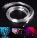 AZIMOM PMMA Plastic 150pcs*0.03in*6.5ft Fiber Optic Cable Strands End Glow Roll Bunch Fiber String for Star Sky Roof Ceiling Decoration All Kind LED Light Engine Driver
