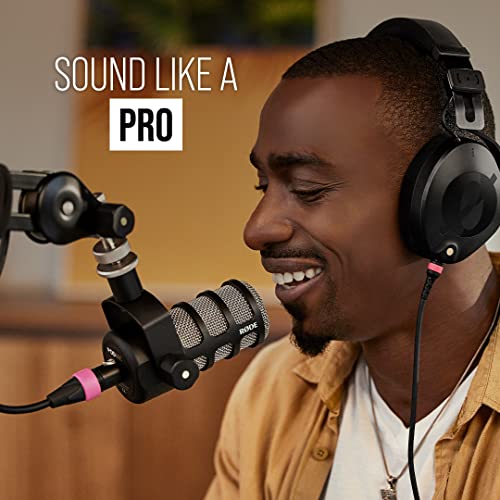 RØDE PodMic Broadcast-Quality Dynamic Microphone with Integrated Swing Mount for Podcasting, Streaming, Gaming, and Voice Recording