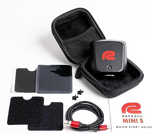 RACEBOX Mini S - Standalone GPS Based Performance Meter Box 25Hz - Car and Motorcycle Lap Timer and Drag Meter with Mobile App - Vehicle Racing Timing System