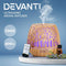 Devanti Aroma Diffuser, 400ml Air Humidifier Purifier Essential Oils Car Freshener Vaporizer Aromatherapy Diffusers Scent Booster Home Office Bedroom Humidifiers Steam, 7 Led Light Forest