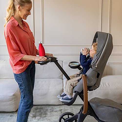 Stokke Stroller Cup Holder, Black - Compatible with Stokke Xplory X, Trailz & Beat Strollers + Stokke Flexi Bath Stand