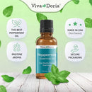 Viva Doria 100% Pure Northwest Peppermint Essential Oil, Undiluted, Food Grade, Made in USA (1 fl oz)