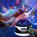 Night Light with Music & Timer, MOKOQI Star Light Projector - Sound Machine for Baby Sleeping, Birthday Gifts for Girls Boys 1-6-12, Remote Control Projection Lamp Invited Colour Starry Sky to Home