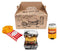 Rainbow Socks - Men Women Funny Meal Socks Box - 5 Pairs - Burger Fries Bier - Size S/M ( AU Woman 5-9 / Man 3-7)