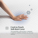 Zinus Cloud Cool Queen Mattress | Ultra Cool 7 Zone Gel Green Tea Memory Foam Cooling - Medium Plush Feel Bed