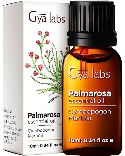 Gya Labs Palmarosa Essential Oil (10ml) - Sweet & Floral Scent