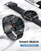 LIGE Smart Watch for Men Bluetooth Call Answering, 1.32'' HD Colour Display Rotating Button Fitness Tracker with 24/7 Heart Rate Blood Pressure Sleep Monitor, IP67 Waterproof Pedometer for iOS Android