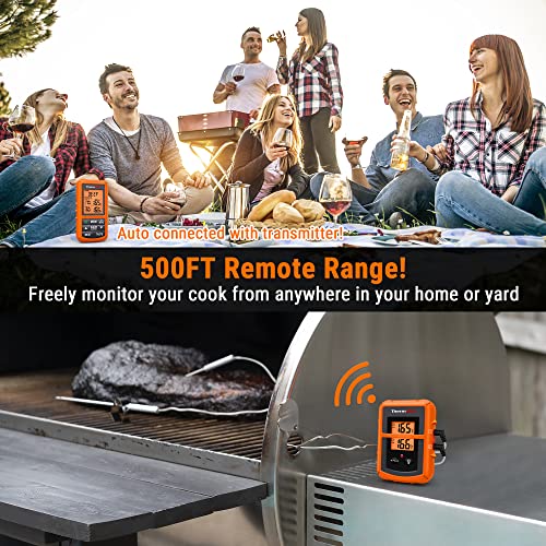 ThermoPro TP20 Wireless Remote Digital Cooking Food Meat Thermometer with Dual Probe for Smoker Grill BBQ Thermometer