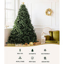 Jingle Jollys Christmas Tree 1.8m Green Xmas Trees, Decorations Holiday Party Gift Home Garden Store Decor, 6ft 800 Tips Simple Assembly Sturdy Metal Stand