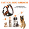 Reflective Dog Harness with Leash Set Inelastic Harness Adjustable Soft Padded Dog Vest Breathable for Training