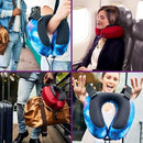 Cabeau Evolution S3 Travel Pillow - Straps to Airplane Seat - Ensures Your Head Won't Fall Forward - Relax with Plush Memory Foam - Quick-Dry Fabric Keeps You Cool and Dry Steel