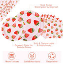 Strawberry Party Tableware Set,Strawberry Birthday Party Decoration,Summer Fruit Party Supplies Paper Plates Napkins Tablecloth for 25 Guests Perfect for Birthday Summer Fruit Party 1st Party