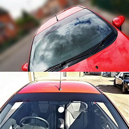 Car Windshield Sun Shade Strip, Car Window Tint Strips Front Windscreen Sticker for Cars, Waterproof Heat UV Sunlight Blocker Film with 68 Percent Visible Reflectivity B/m