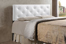 (King, White) - Wholesale Interiors Baxton Studio Baltimore Modern and Contemporary Faux Leather Upholstered Headboard, King, White