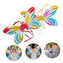 Abaodam 2pcs Symphony Angel Wings butterfly balloon fairy party decorations inflatable angel wings inflatable butterfly wings dancing party props aluminum foil girl supplies to fly