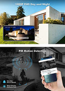 Dzees Security Cameras Wireless Outdoor - Spotlight & Siren, 1080P Battery Powered WiFi Cameras for Home Security, AI Motion Detection, Color Night Vision, 2-Way Talk, Waterproof, SD/Cloud
