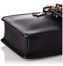 DKNY Women's Everyday Multipurpose Crossbody Handbag, Black/Gold Elissa Small, One Size