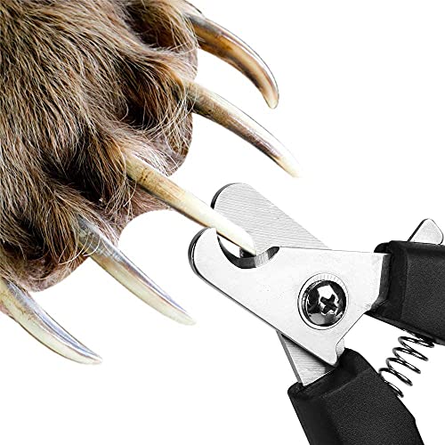 Dog Nail Clippers, Professional Pet Nail Clipper & Trimmers with Safety Guard to Avoid Over Cutting, Grooming Razor with Nail File for Small and Medium Dog and Cat (Small)