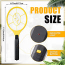 4 Pcs Bug Zapper Electric Fly Swatter Battery Powered Fly Mosquito Zapper Indoor Outdoor Handheld Fly Killer Tennis Mosquito Bat Racket for Camping Insect Fruit Fly Control (Batteries Not Included)