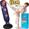 Hazli Inflatable Kids Punching Bag with Stand – Free Standing Boxing Bag for Karate, Taekwondo with Bounce Back– 63’’ Punching Bag with Stand – Freestanding Sport Bag with Air Pump (Navy)
