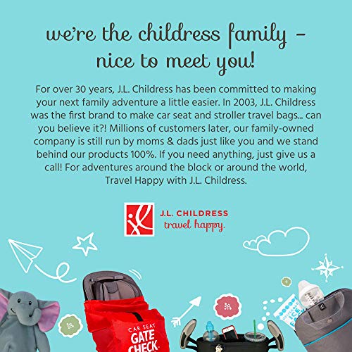 J.L. Childress Gate Check Bag for Standard and Double Strollers, Red