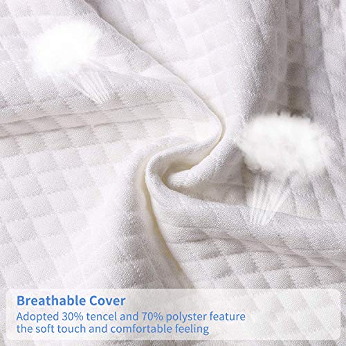 Clowii Contour Memory Foam Pillow, Neck Pillows for Sleeping, Cervical Pillow for for Neck Pain, Orthopedic Contour Pillow Support for Back, Stomach, Side Sleepers (Contour Pillow)