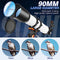 Telescope, Telescope for Adults, 90mm Aperture 700mm Telescope for Astronomy Beginners, Multi-Coated High Transmission Refractor Telescope with AZ Mount Tripod Viewing Moon, Saturn and Jupiter