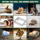 16 Panel Pet Playpen Foldable Small Animal Cage with Door Metal Pet Fence Indoor/Outdoor for Puppy, Rabbit, Kitten, Guinea Pig, Turtle, Hedgehog