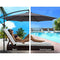 Instahut Umbrella Outdoor Umbrellas Cantilever Patio Sun UV Beach w/Base 3M