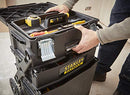 STANLEY FATMAX Cantilever Rolling Toolbox Trolley, 4 Level Workstation with Portable Tote Tray for Tools and Small Parts, 1-94-210