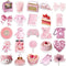ZDY Pink Stickers for Hydro Flask|50 Pcs Water Bottle Stickers for Girls, Cute Vinyl Waterproof Laptop Skateboard Stickers, Aesthetic Car Decals Computer Stickers for Kids Teens(A126)