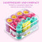 30 Pieces Plastic Hair Rollers Curlers Snap on Rollers Self Grip Rollers Hairdressing Curlers No Heat Hair Curlers for DIY Hairdressing Hair Salon Hair Barber, 5 Sizes