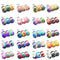 Ztexkee Rainbow Crochet Yarn Skeins Soft Wool for Knitting and Crafts, Multicolored Gradient Sweater Scarf Crafting Woven Warm Home Tools, Z7316