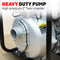 Black Eagle 2" Twin Impeller High Pressure Water Pump - 6.5HP Genuine HONDA GX200 Engine - Heavy-duty Petrol Fire Fighting High Flow Water Transfer Pump with Superior Reliability - 115m Pump Lift