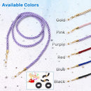 Kalevel Eyeglass Lanyard Purple Eyeglass Chains and Cords for Women Girl Lady Kids Glasses Sunglass Strap