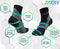 ZaTech Plantar Fasciitis Sock, Compression Socks. Heel, Ankle & Arch Support. (Black/Grey, Large)