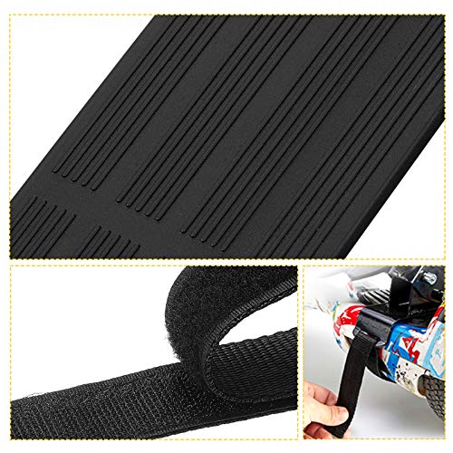 Adjustable Hoverboard Straps and Strap Protector Hook and Loop Fastening Cable Hoverboard Replacement Straps for Kart Accessories Self Balance Scooter (6 Pieces)