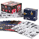 Hallmark Nightmare Before Christmas Flat Wrapping Paper Sheets with Cutlines on Reverse (12 Folded Sheets) for Christmas, Birthdays, Halloween, Jack Skellington, Sally, Zero, Black, White, Red, 0005EW 1001