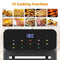 ADVWIN Air Fryer Oven, 10 in 1 Digital Multi - Function Air Fryer Toaster, Electric Cooker Kitchen Oven, Large Window Visual & LED Digital Touch Oven Fryer, Safe Auto Power-off Mode | One Touch Start| 10L Family Size| Black