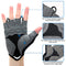 Souke Sports Cycling Bike Gloves Padded Half Finger Bicycle Gloves Shock-Absorbing Anti-Slip Breathable MTB Road Biking Gloves for Men/Women