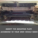Winch Mounting Plate Steel Universal Plate Cradle 8000lb-17500lb Trucks Winch Mount Recovery Winches